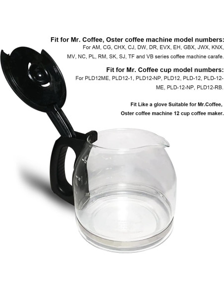 Tapa de Recambio para Cafetera Mr. Coffee Oster 12 Tazas Tapa de Recambio para Cafetera Mr. Coffee Oster 12 Tazas