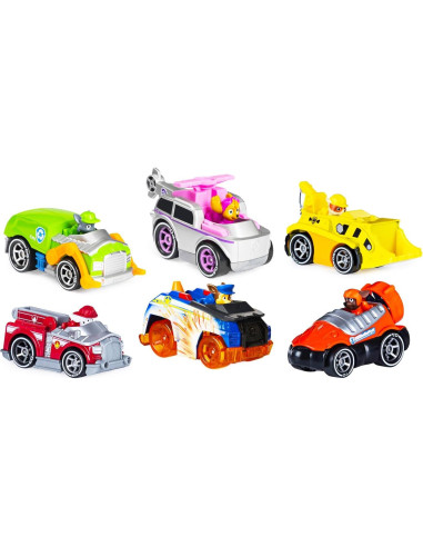 Conjunto de Coches de Juguete Paw Patrol - 6 Personajes
