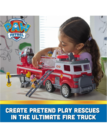 Camión de Bomberos PAW Patrol Ultimate Rescue con Escalera Camión de Bomberos PAW Patrol Ultimate Rescue con Escalera