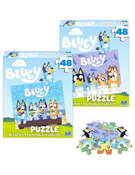 Paquete de 6 Puzzles de 24 Piezas Bluey, Spiderman y Paw Patrol Paquete de 6 Puzzles de 24 Piezas Bluey, Spiderman y Paw Patrol