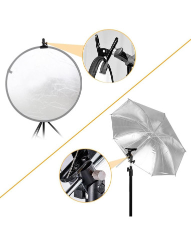 Soporte de Abrazadera de Metal KAGYOKU 2 Pcs para Reflectores