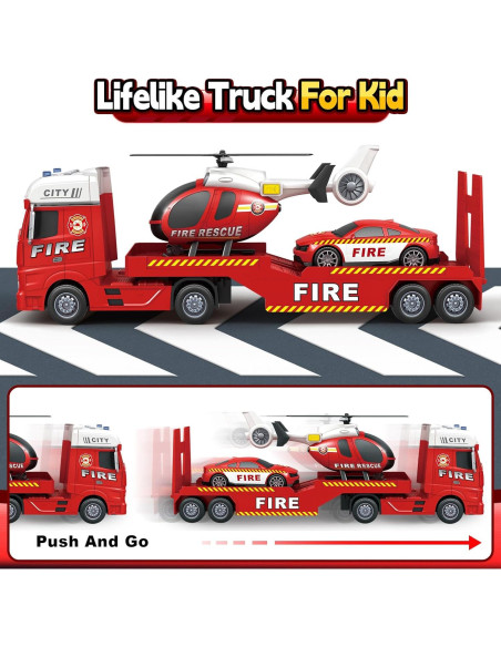 Camión de Bomberos BSTOYDER 63.5 cm con Luces y Sonidos Camión de Bomberos BSTOYDER 63.5 cm con Luces y Sonidos