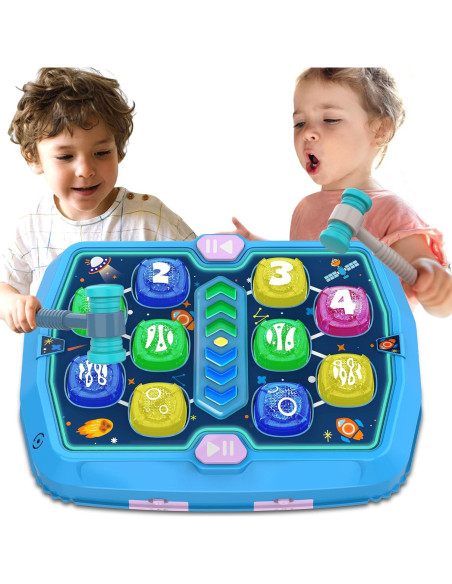 Juego de Golpear Topos ANNKIE con Sonido y Luz 0.70 kg Juego de Golpear Topos ANNKIE con Sonido y Luz 0.70 kg