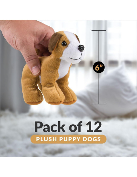 Perros de Peluche Bedwina - Paquete de 72 - 15 cm Altura Perros de Peluche Bedwina - Paquete de 72 - 15 cm Altura