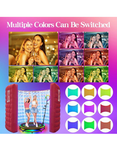Cabina de Fotos 360 Inflable SAYOK 3M con LED para Eventos