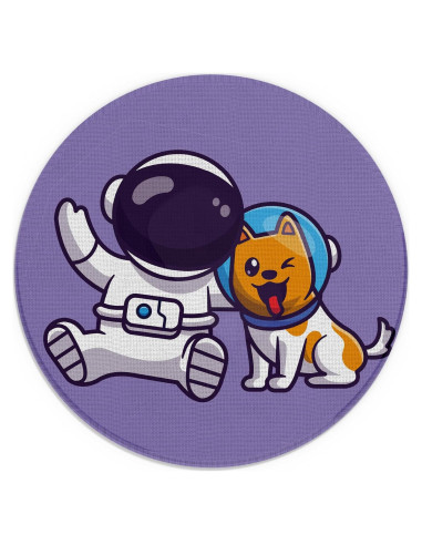 Alfombrilla de Ratón ZNGFON Astronauta 20.1 cm Antideslizante