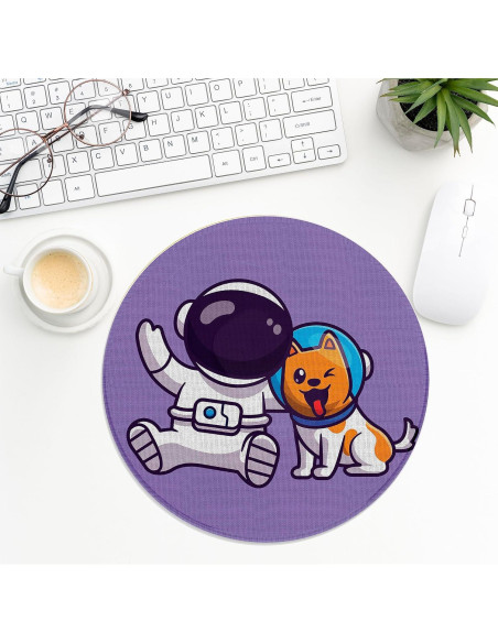 Alfombrilla de Ratón ZNGFON Astronauta 20.1 cm Antideslizante Alfombrilla de Ratón ZNGFON Astronauta 20.1 cm Antideslizante