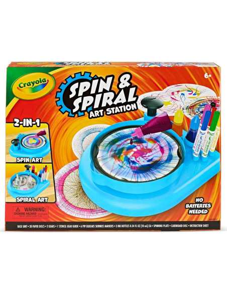 Estación de Arte Crayola Spin & Spiral, Manualidades para Niños Estación de Arte Crayola Spin & Spiral, Manualidades para Niños