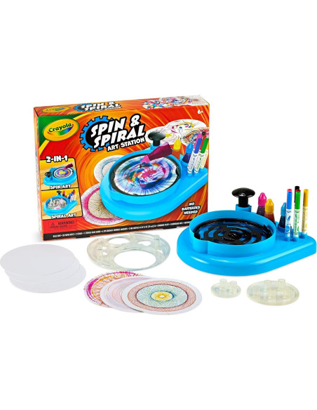 Estación de Arte Crayola Spin & Spiral, Manualidades para Niños Estación de Arte Crayola Spin & Spiral, Manualidades para Niños