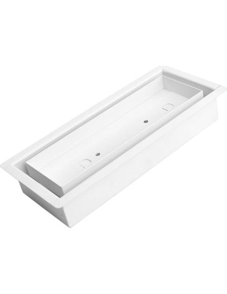 Rejilla de Ventilación de Piso Zion 29x7.6cm Blanca Hierro Rejilla de Ventilación de Piso Zion 29x7.6cm Blanca Hierro