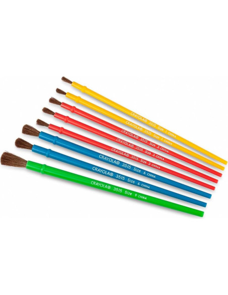 Juego de Pinceles Crayola para Niños 8 unidades Multicolor Juego de Pinceles Crayola para Niños 8 unidades Multicolor
