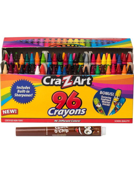 Cra-Z-Art 96 Crayones con Caja y Sacapuntas Incorporado Cra-Z-Art 96 Crayones con Caja y Sacapuntas Incorporado