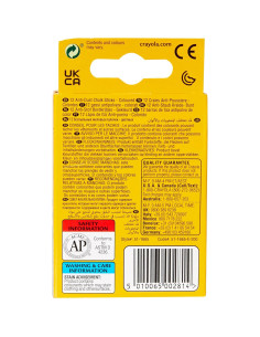 Tiza Antipolvo Crayola 12 Colores para Pizarra 2