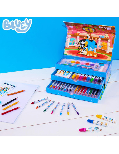 Juego de Arte Bluey para Niños - Kit de Pintura y Dibujo
