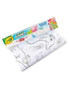 Rollo Gigante para Colorear Crayola Océano 15 Páginas 30,48 cm