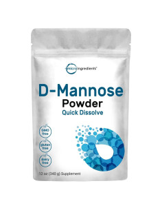 D-Mannosa en polvo Micro Ingredients 340g - Suplemento vegano