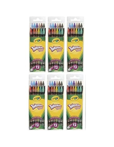 Lápices de Colores Crayola Twistables 72 Piezas Sin Afilar