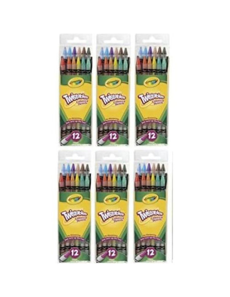 Lápices de Colores Crayola Twistables 72 Piezas Sin Afilar Lápices de Colores Crayola Twistables 72 Piezas Sin Afilar