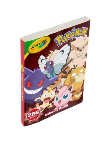 Libro para Colorear Pokémon Crayola 288 Páginas con Stickers