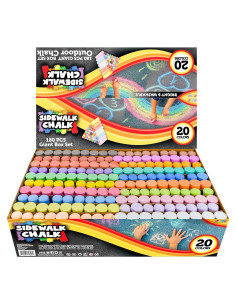 Juego de Tizas Lavables JOYIN 180 Piezas 20 Colores