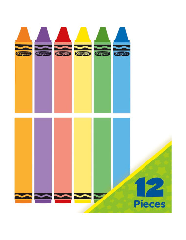 Decoraciones de Aula Eureka Crayola 12 Piezas Multicolor
