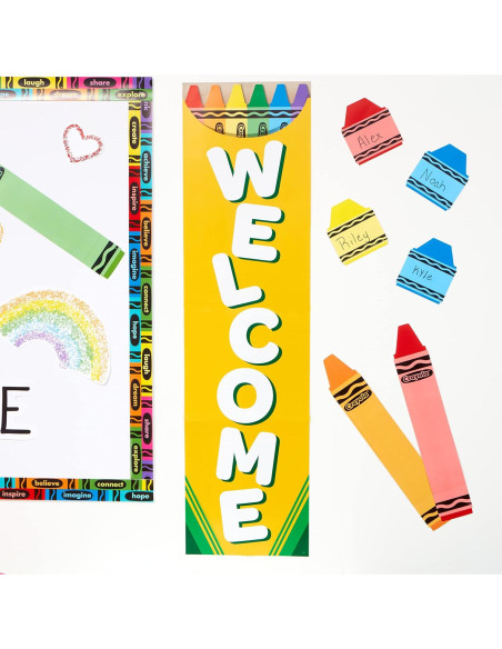 Decoraciones de Aula Eureka Crayola 12 Piezas Multicolor Decoraciones de Aula Eureka Crayola 12 Piezas Multicolor