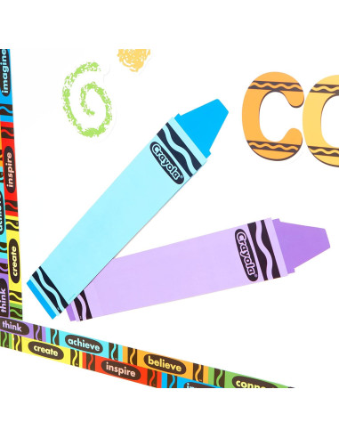 Decoraciones de Aula Eureka Crayola 12 Piezas Multicolor