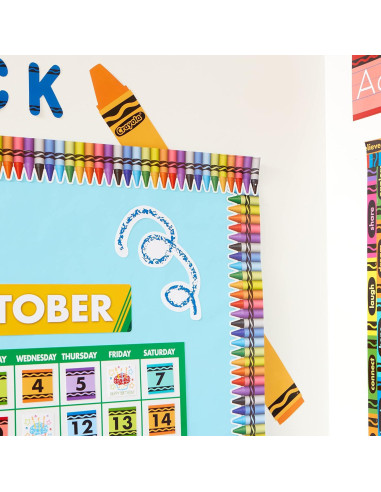 Decoraciones de Aula Eureka Crayola 12 Piezas Multicolor