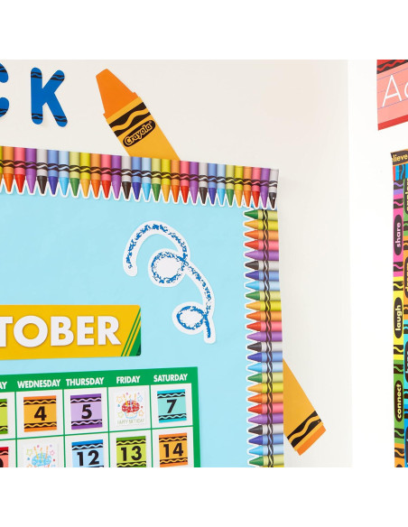Decoraciones de Aula Eureka Crayola 12 Piezas Multicolor Decoraciones de Aula Eureka Crayola 12 Piezas Multicolor