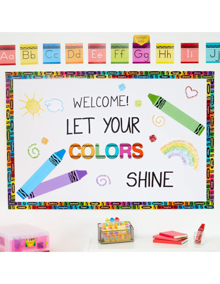 Decoraciones de Aula Eureka Crayola 12 Piezas Multicolor Decoraciones de Aula Eureka Crayola 12 Piezas Multicolor