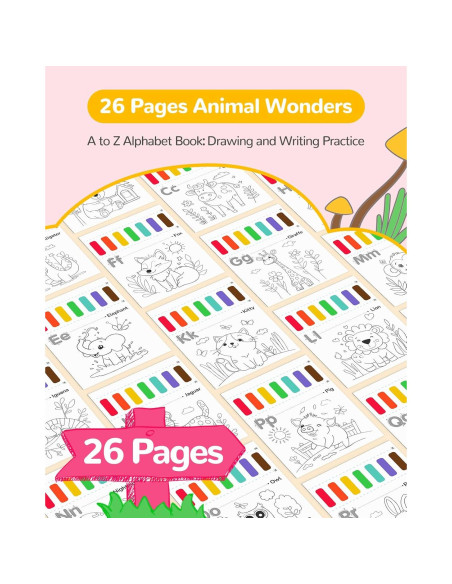 Libro de Pintura Acuarela TECJOE para Niños 1 Cuenta Libro de Pintura Acuarela TECJOE para Niños 1 Cuenta