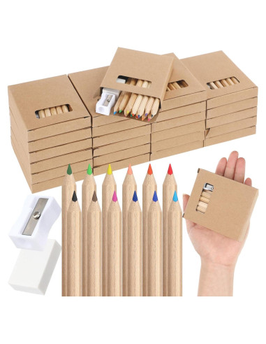 Set de 12 Lápices de Color Mini Sinload para Niños