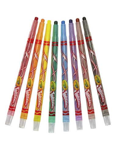 Crayones Twistables Crayola 52-7408 8 colores vibrantes