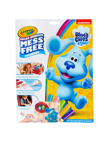 Crayola Color Wonder Blues Clues 18 Páginas y 5 Marcadores