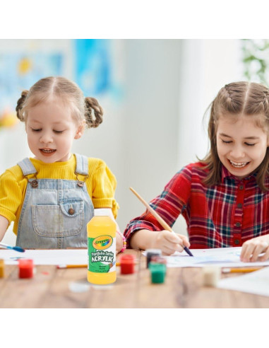 Pintura Acrílica Crayola Amarillo Brillante 473 ml