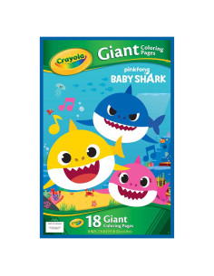Páginas Gigantes para Colorear Baby Shark - Crayola