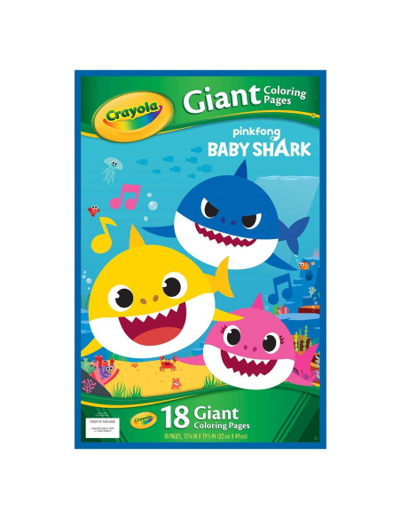 Páginas Gigantes para Colorear Baby Shark - Crayola Páginas Gigantes para Colorear Baby Shark - Crayola