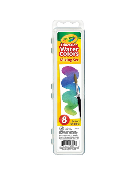 Juego de Acuarelas Crayola con Pincel Taklon, 8 Colores Juego de Acuarelas Crayola con Pincel Taklon, 8 Colores