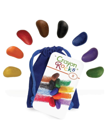 Piedras de Crayón - Crayones Multicolor 8 Colores para Niños Piedras de Crayón - Crayones Multicolor 8 Colores para Niños