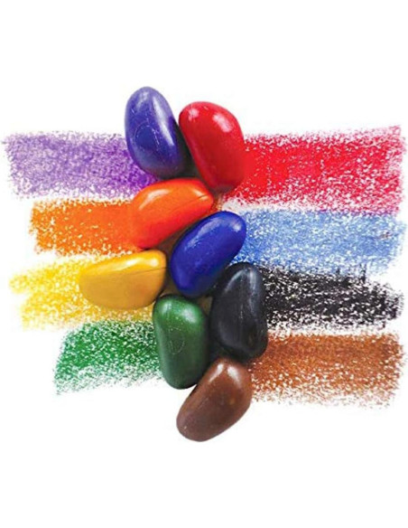 Piedras de Crayón - Crayones Multicolor 8 Colores para Niños Piedras de Crayón - Crayones Multicolor 8 Colores para Niños