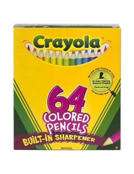 Lápices de Colores Crayola 64 Multicolor Caja 0.87 kg Lápices de Colores Crayola 64 Multicolor Caja 0.87 kg