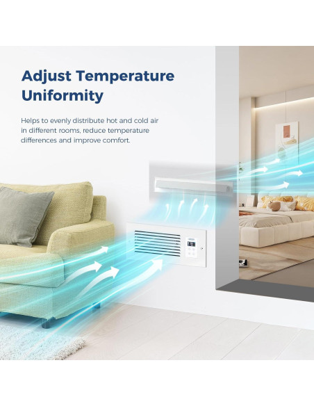 Ventilador de Escape ALORAIR AirTran T90, 90 CFM, Blanco Ventilador de Escape ALORAIR AirTran T90, 90 CFM, Blanco