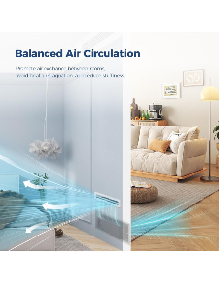 Ventilador de Escape ALORAIR AirTran T90, 90 CFM, Blanco Ventilador de Escape ALORAIR AirTran T90, 90 CFM, Blanco