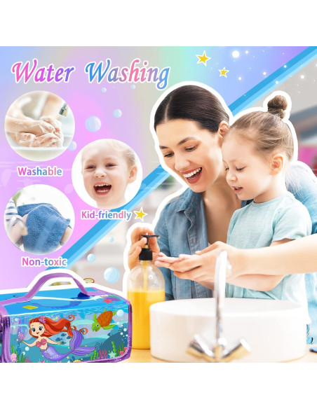 Juego de Marcadores Lavables Weirtoya con Aroma Frutal 56 PCS Juego de Marcadores Lavables Weirtoya con Aroma Frutal 56 PCS