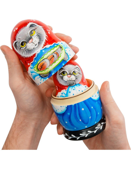 Muñecas Rusas Matryoshka MUARO de Madera 5 Piezas 13.97 cm Muñecas Rusas Matryoshka MUARO de Madera 5 Piezas 13.97 cm