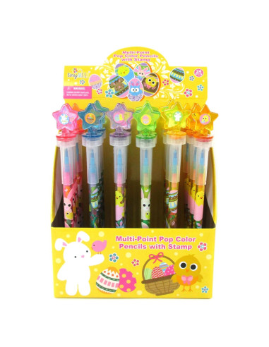 Crayones Apilables TINYMILLS 24 Pcs con Sello de Pascua