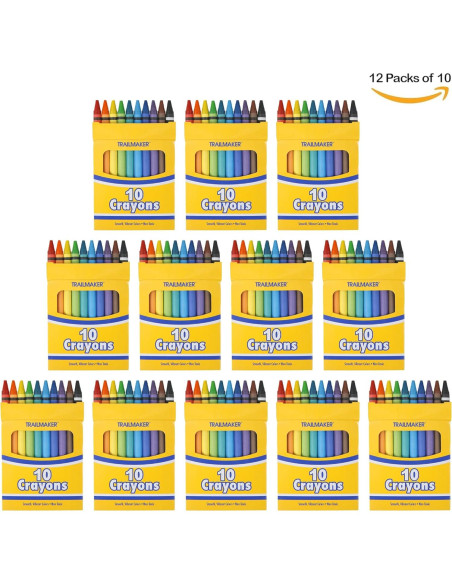 Paquete de 100 crayones Trail Maker multicolor no tóxicos Paquete de 100 crayones Trail Maker multicolor no tóxicos