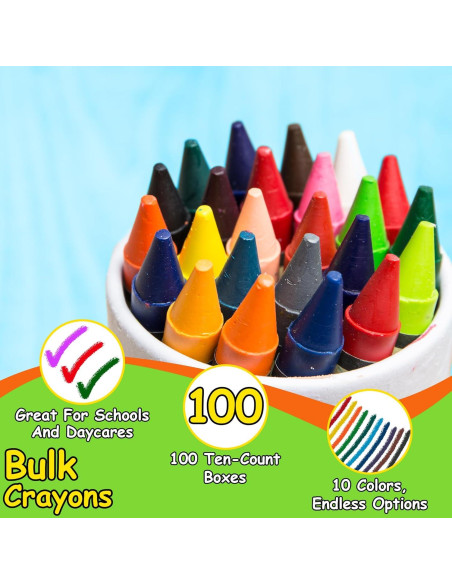 Paquete de 100 crayones Trail Maker multicolor no tóxicos Paquete de 100 crayones Trail Maker multicolor no tóxicos