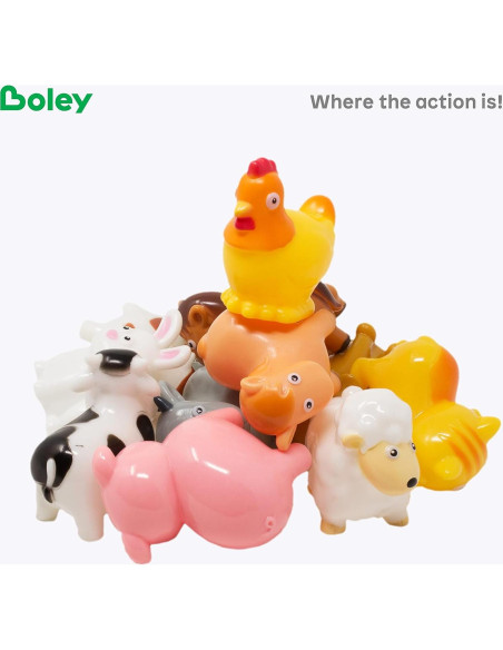 Juguetes de Baño Boley Animales de Granja 12 Piezas Juguetes de Baño Boley Animales de Granja 12 Piezas