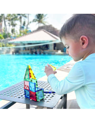 Set de Construcción Crayola Mini PIP-Tiles Magnéticos 42 Piezas